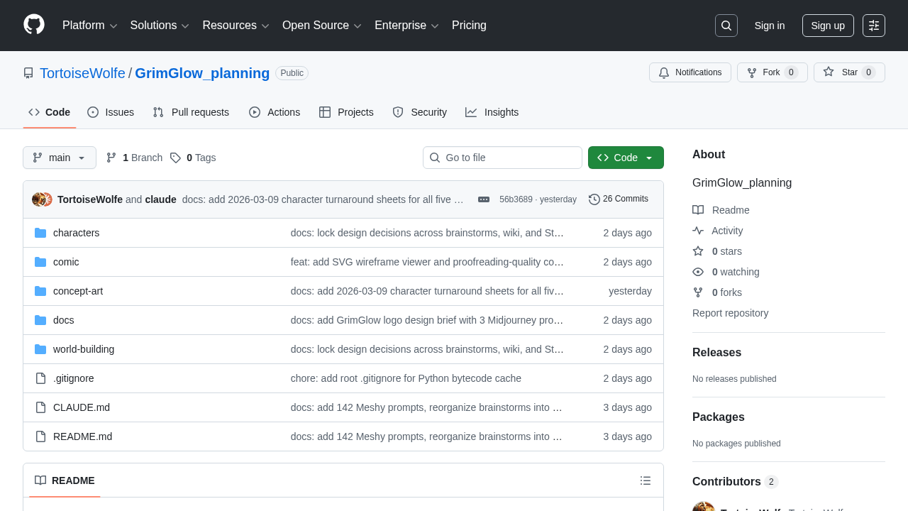 GrimGlow planning repository